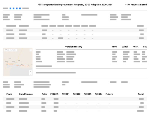 GIS module for transportation improvement program software GIS module for transportation improvement program software